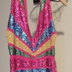 Nasty Girl sequin jumpsuit